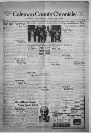 Coleman County Chronicle (Coleman, Tex.), Vol. 3, No. 25, Ed. 1 Thursday, June 27, 1935