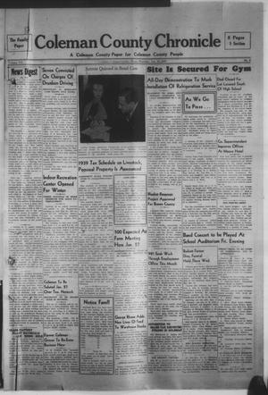 Coleman County Chronicle (Coleman, Tex.), Vol. 7, No. 3, Ed. 1 Thursday, January 19, 1939