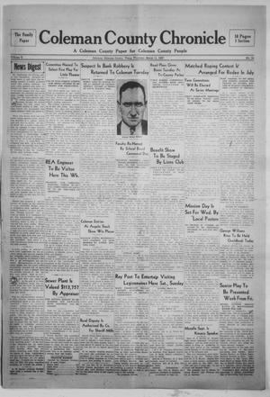 Primary view of object titled 'Coleman County Chronicle (Coleman, Tex.), Vol. 5, No. 10, Ed. 1 Thursday, March 11, 1937'.