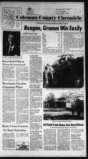 Coleman County Chronicle (Coleman, Tex.), Vol. recr, No. 51, Ed. 1 Thursday, November 8, 1984