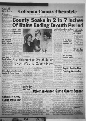Coleman County Chronicle (Coleman, Tex.), Vol. 20, No. 37, Ed. 1 Thursday, September 11, 1952