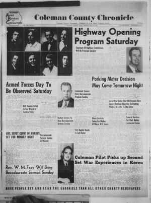 Coleman County Chronicle (Coleman, Tex.), Vol. 19, No. 46, Ed. 1 Thursday, May 17, 1951