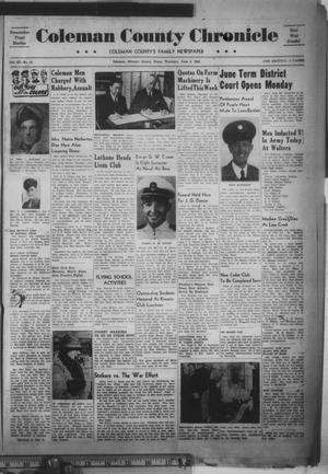 Coleman County Chronicle (Coleman, Tex.), Vol. 11, No. 24, Ed. 1 Thursday, June 3, 1943