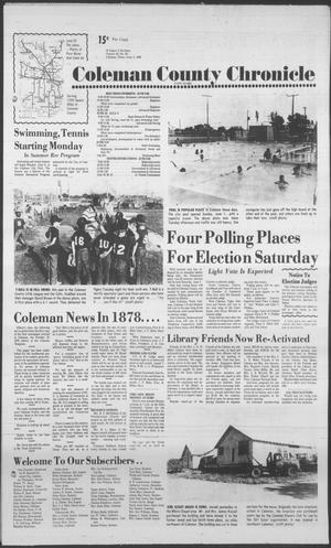 Coleman County Chronicle (Coleman, Tex.), Vol. 46, No. 28, Ed. 1 Thursday, June 5, 1980