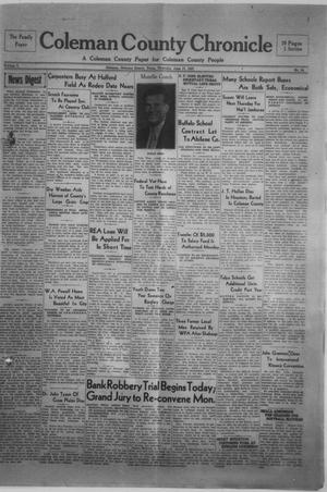 Coleman County Chronicle (Coleman, Tex.), Vol. 5, No. 24, Ed. 1 Thursday, June 17, 1937