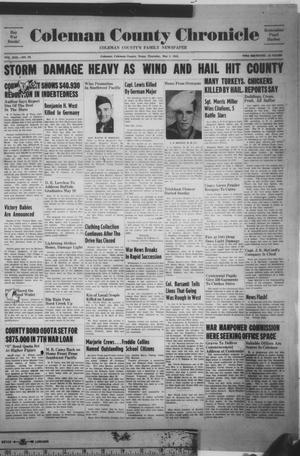 Coleman County Chronicle (Coleman, Tex.), Vol. 13, No. 20, Ed. 1 Thursday, May 3, 1945