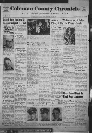 Coleman County Chronicle (Coleman, Tex.), Vol. 11, No. 25, Ed. 1 Thursday, June 10, 1943