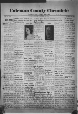 Coleman County Chronicle (Coleman, Tex.), Vol. 7, No. 18, Ed. 1 Thursday, May 4, 1939
