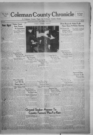 Coleman County Chronicle (Coleman, Tex.), Vol. 5, No. 22, Ed. 1 Thursday, June 3, 1937