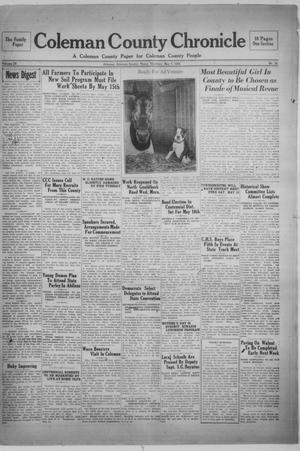 Coleman County Chronicle (Coleman, Tex.), Vol. 4, No. 18, Ed. 1 Thursday, May 7, 1936