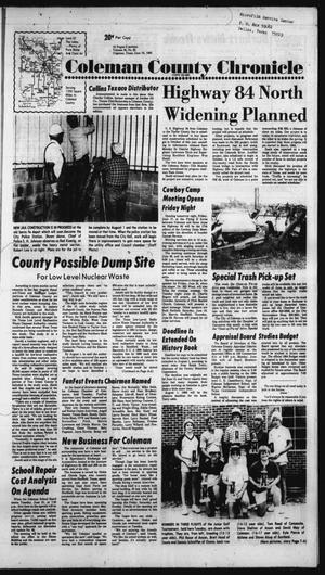 Primary view of object titled 'Coleman County Chronicle (Coleman, Tex.), Vol. 50, No. 30, Ed. 1 Thursday, June 16, 1983'.