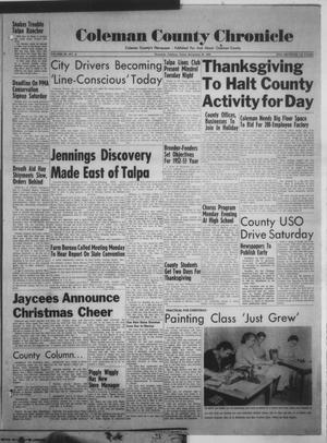 Primary view of object titled 'Coleman County Chronicle (Coleman, Tex.), Vol. 20, No. 47, Ed. 1 Thursday, November 20, 1952'.