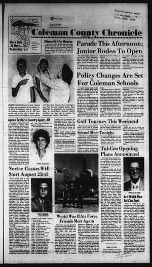 Coleman County Chronicle (Coleman, Tex.), Vol. recr, No. 39, Ed. 1 Thursday, August 16, 1984