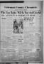 Newspaper: Coleman County Chronicle (Coleman, Tex.), Vol. 8, No. 27, Ed. 1 Thurs…
