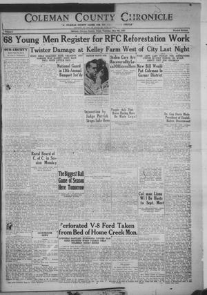 Coleman County Chronicle (Coleman, Tex.), Vol. 1, No. 16, Ed. 1 Thursday, May 4, 1933