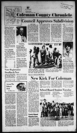 Primary view of object titled 'Coleman County Chronicle (Coleman, Tex.), Vol. recr, No. 46, Ed. 1 Thursday, October 4, 1984'.
