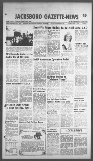 Primary view of object titled 'Jacksboro Gazette-News (Jacksboro, Tex.), Vol. 106, No. 4, Ed. 1 Monday, June 2, 1986'.