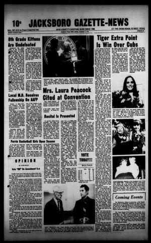 Jacksboro Gazette-News (Jacksboro, Tex.), Vol. 94, No. 24, Ed. 1 Monday, November 5, 1973