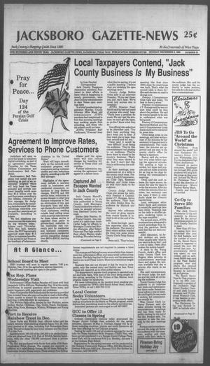 Primary view of object titled 'Jacksboro Gazette-News (Jacksboro, Tex.), Vol. 110, No. 31, Ed. 1 Monday, December 3, 1990'.