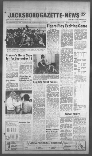 Jacksboro Gazette-News (Jacksboro, Tex.), Vol. 106, No. 18, Ed. 1 Monday, September 8, 1986
