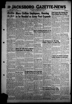 Jacksboro Gazette-News (Jacksboro, Tex.), Vol. EIGHTY-SEVENTH YEAR, No. 33, Ed. 1 Thursday, January 12, 1967