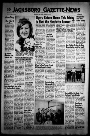 Primary view of object titled 'Jacksboro Gazette-News (Jacksboro, Tex.), Vol. EIGHTY-EIGHTH YEAR, No. 22, Ed. 1 Thursday, November 2, 1967'.
