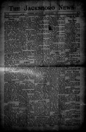 The Jacksboro News (Jacksboro, Tex.), Vol. 11, No. 9, Ed. 1 Thursday, March 1, 1906