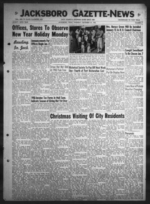 Jacksboro Gazette-News (Jacksboro, Tex.), Vol. 76, No. 31, Ed. 1 Thursday, December 29, 1955