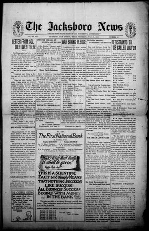 Primary view of object titled 'The Jacksboro News (Jacksboro, Tex.), Vol. 22, No. 81, Ed. 1 Friday, January 18, 1918'.