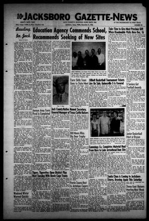 Primary view of object titled 'Jacksboro Gazette-News (Jacksboro, Tex.), Vol. EIGHTY-SIXTH YEAR, No. 28, Ed. 1 Thursday, December 8, 1966'.