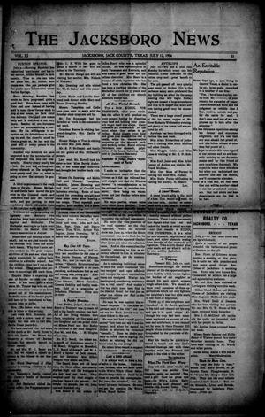 The Jacksboro News (Jacksboro, Tex.), Vol. 11, No. 31, Ed. 1 Thursday, July 12, 1906
