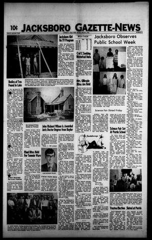 Jacksboro Gazette-News (Jacksboro, Tex.), Vol. 92, No. 41, Ed. 1 Monday, March 6, 1972