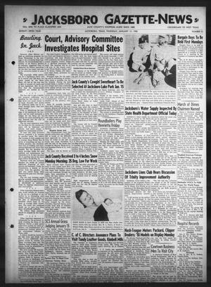 Primary view of object titled 'Jacksboro Gazette-News (Jacksboro, Tex.), Vol. 75, No. 33, Ed. 1 Thursday, January 13, 1955'.