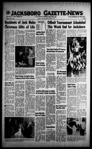 Jacksboro Gazette-News (Jacksboro, Tex.), Vol. 91, No. 29, Ed. 1 Monday, December 14, 1970