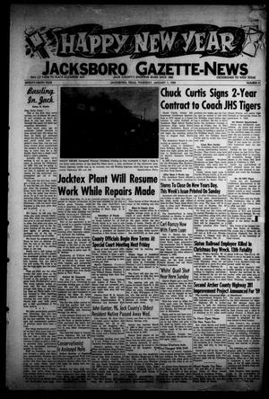 Jacksboro Gazette-News (Jacksboro, Tex.), Vol. 79, No. 31, Ed. 1 Thursday, January 1, 1959