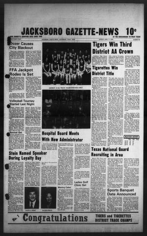Jacksboro Gazette-News (Jacksboro, Tex.), Vol. 99, No. 48, Ed. 1 Monday, April 17, 1978