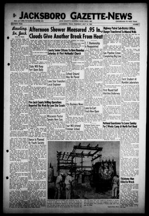 Primary view of object titled 'Jacksboro Gazette-News (Jacksboro, Tex.), Vol. 80, No. 7, Ed. 1 Thursday, July 14, 1960'.