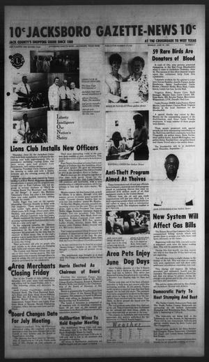 Jacksboro Gazette-News (Jacksboro, Tex.), Vol. 102, No. 7, Ed. 1 Monday, June 29, 1981
