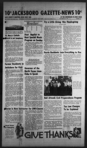 Jacksboro Gazette-News (Jacksboro, Tex.), Vol. 102, No. 28, Ed. 1 Monday, November 23, 1981