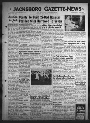 Primary view of object titled 'Jacksboro Gazette-News (Jacksboro, Tex.), Vol. 75, No. 34, Ed. 1 Thursday, January 20, 1955'.