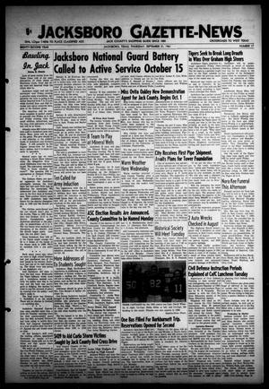 Jacksboro Gazette-News (Jacksboro, Tex.), Vol. EIGHTY-SECOND YEAR, No. 17, Ed. 1 Thursday, September 21, 1961