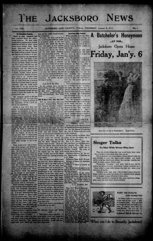 Primary view of object titled 'The Jacksboro News (Jacksboro, Tex.), Vol. 16, No. 1, Ed. 1 Thursday, January 5, 1911'.