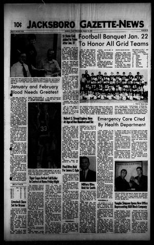 Primary view of object titled 'Jacksboro Gazette-News (Jacksboro, Tex.), Vol. 92, No. 33, Ed. 1 Monday, January 10, 1972'.