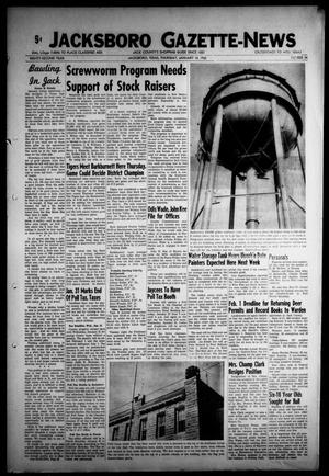 Jacksboro Gazette-News (Jacksboro, Tex.), Vol. EIGHTY-SECOND YEAR, No. 34, Ed. 0 Thursday, January 18, 1962
