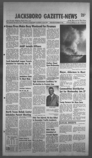 Jacksboro Gazette-News (Jacksboro, Tex.), Vol. 108, No. 38, Ed. 1 Monday, January 25, 1988