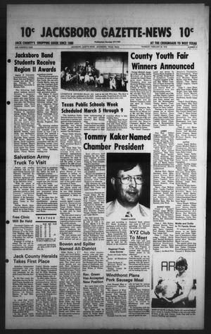 Jacksboro Gazette-News (Jacksboro, Tex.), Vol. 100, No. 41, Ed. 1 Monday, February 26, 1979