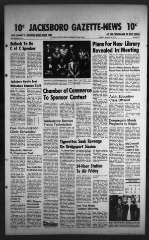 Jacksboro Gazette-News (Jacksboro, Tex.), Vol. 100, No. 37, Ed. 1 Monday, January 29, 1979