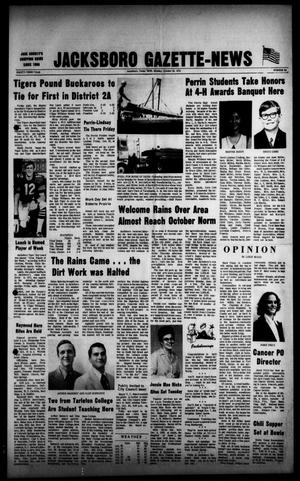 Primary view of object titled 'Jacksboro Gazette-News (Jacksboro, Tex.), Vol. 93, No. 22, Ed. 1 Monday, October 23, 1972'.