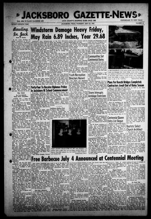 Jacksboro Gazette-News (Jacksboro, Tex.), Vol. 77, No. 51, Ed. 1 Thursday, May 23, 1957