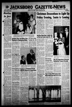 Primary view of object titled 'Jacksboro Gazette-News (Jacksboro, Tex.), Vol. EIGHTY-NINTH YEAR, No. 26, Ed. 0 Thursday, November 28, 1968'.